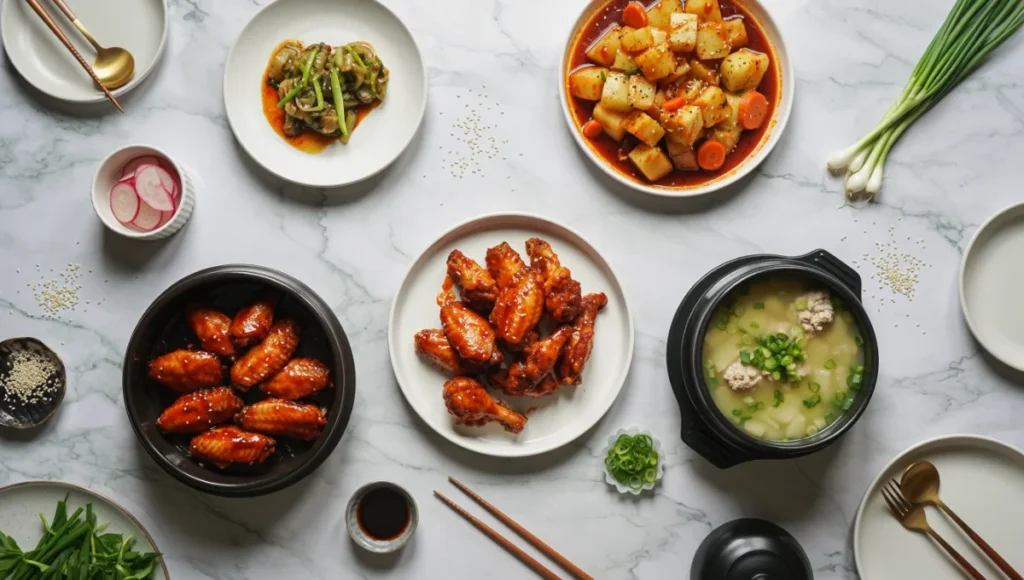 Discover 3 mouthwatering Korean chicken recipes: crispy Yangnyeom, spicy Dakbokkeumtang, and soothing Samgyetang. Elevate your cooking with these dishes!