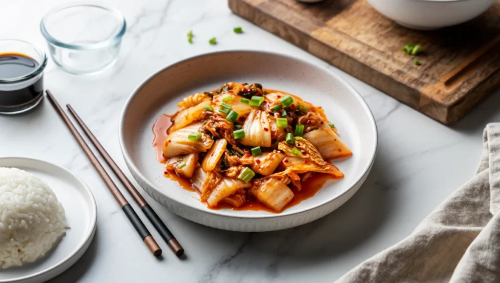 Easy kimchi recipe to make from scratch, perfect in just 5 steps.