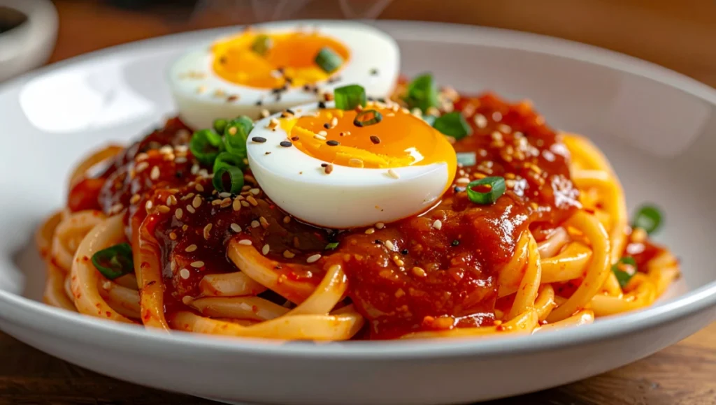 Try these buttery gochujang noodles! A 5-minute recipe packed with bold flavors and creamy heat. Perfect for quick, epic meals.