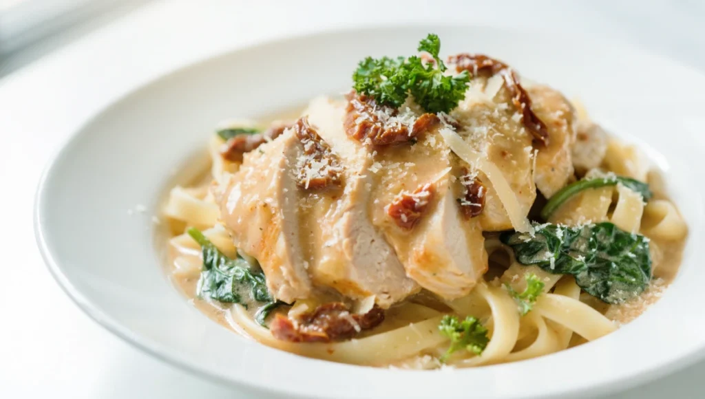 Whip up this mouthwatering Tuscan chicken crock pot recipe in just 5 minutes of prep—simple, savory, and perfect for busy days!