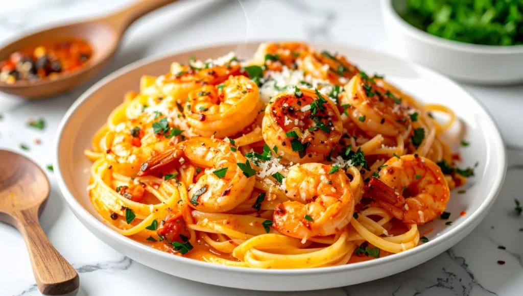 Savor the bold flavors of this 10-minute Cajun Shrimp Pasta recipe. A quick, irresistible meal packed with zest for your busy days.
