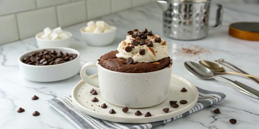 Indulge in a life-changing, easy 1-minute hot chocolate mug cake that satisfies your sweet cravings instantly!
