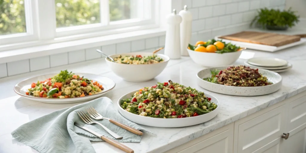 Enjoy 5 vibrant quinoa tri-color salad recipes. Fresh, flavorful, and packed with nutrition for every meal!