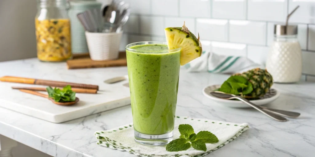 Discover a refreshing Tropical Island Green Smoothie recipe! Easy, detox-friendly, and delicious.