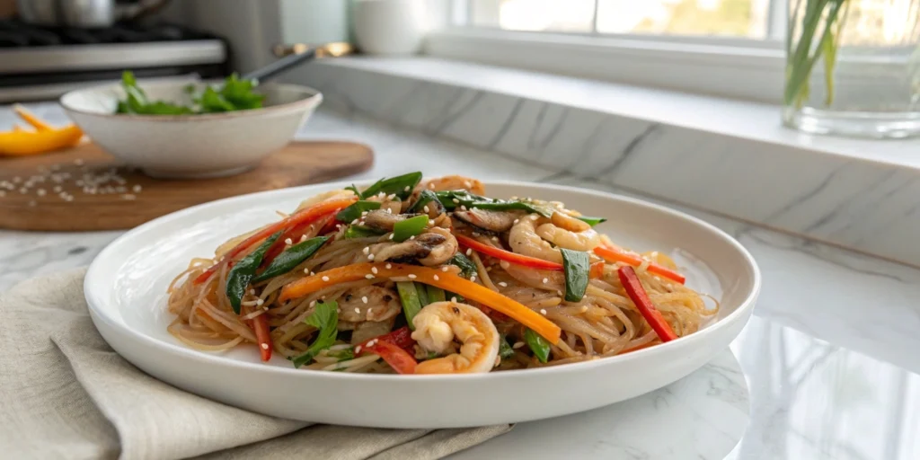 Discover a thrilling glass noodles dish recipe that's ready in just 10 minutes! Perfect for quick, healthy meals packed with flavor.