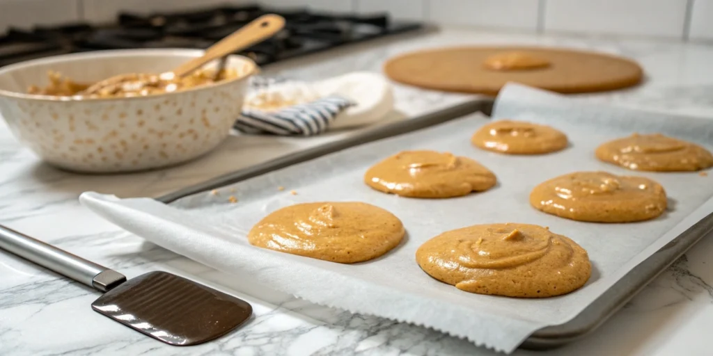 Dalgona candy in a process