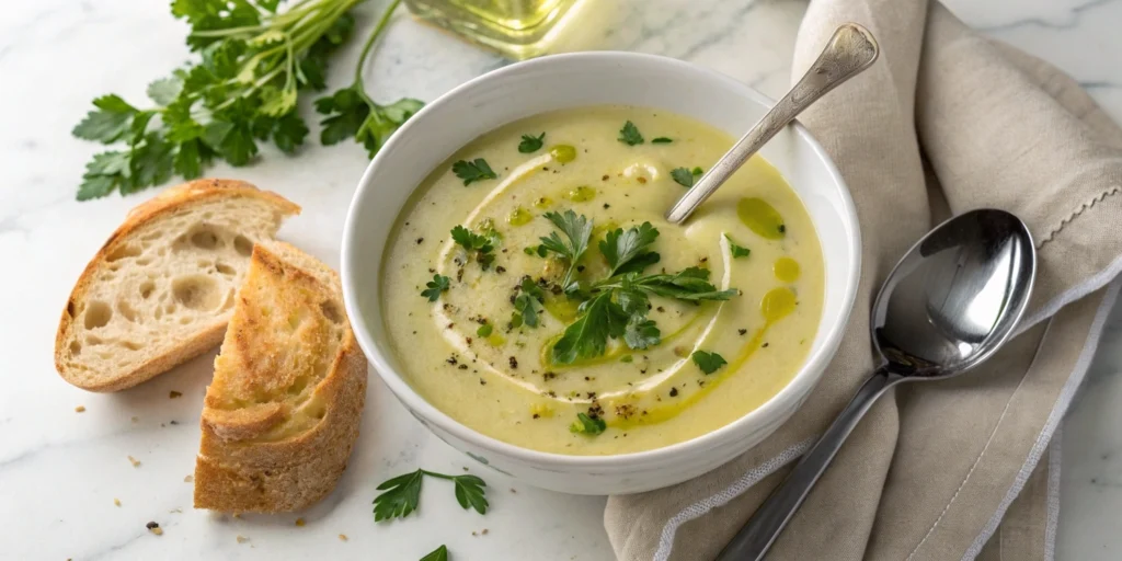 Warm up with a rich leek and potato soup, ready in just 30 minutes! Perfect for cozy nights and easy to make with simple ingredients.