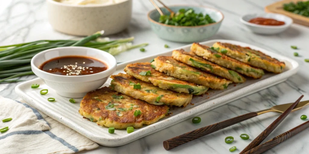 Discover the secret to quick & easy Korean veggie pancakes! Perfectly crispy, healthy, and ready in just 15 minutes. Try this delicious recipe today!