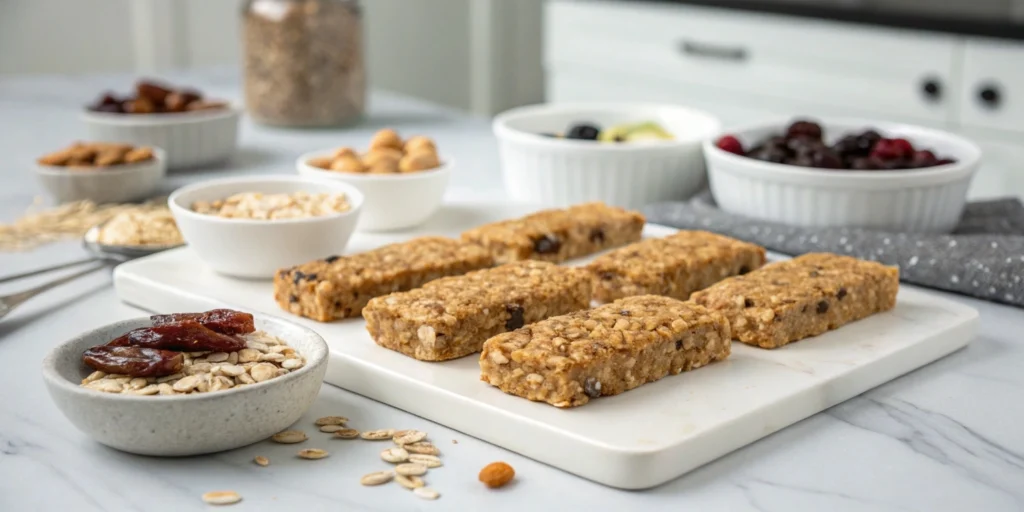 Create 5 light and healthy granola bars for kids. Easy to make, delicious, and packed with nutrients for growing bodies.