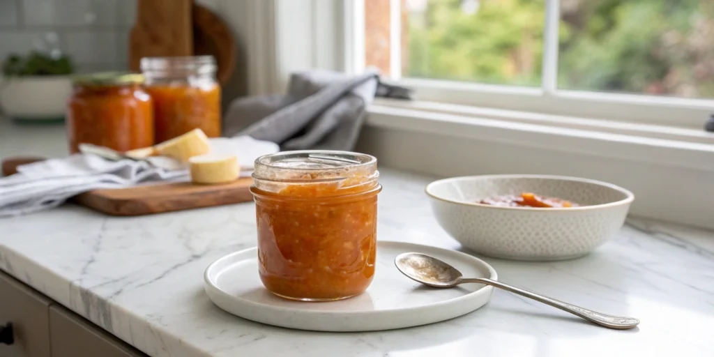 Make this 5-step peach jam recipe with ripe fruit and natural ingredients—perfect for a clear, bright taste of summer in every spoonful.