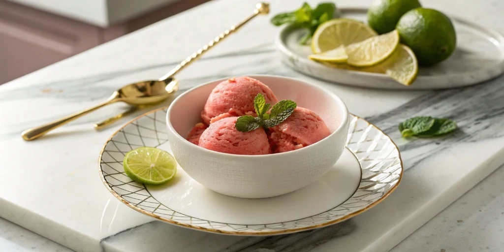 Chill your summer with this 3-ingredient healthy watermelon sorbet—healthy, refreshing, and bursting with fruity flavor in every bite.